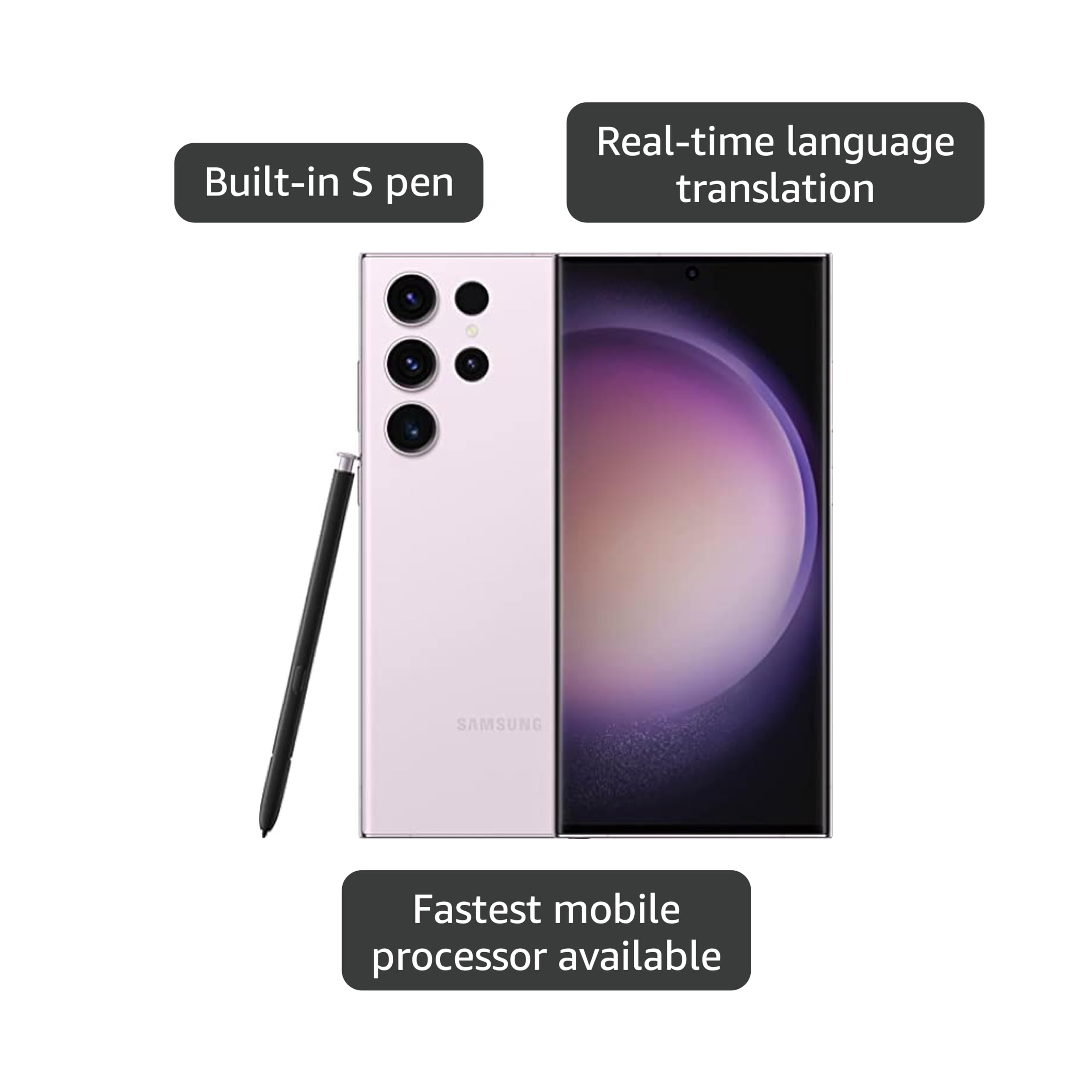 Amazon.com: Samsung Galaxy S23 Ultra 5G, US Version, 256GB